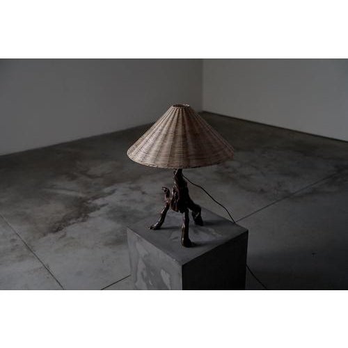 Grape Wood Table Lamp, France, 1960s For Sale - Image 6 of 10