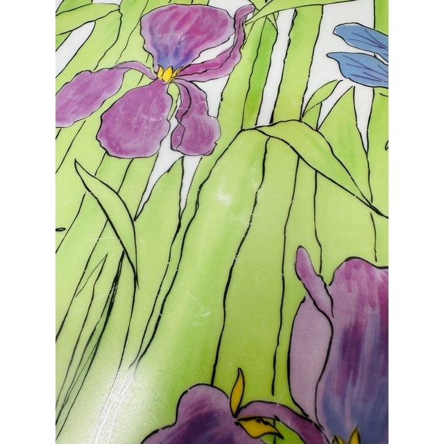 Vintage 70s Franci Villa Vanilla Palm Beach Dinnerware Set | 4 Dinner Plates & 2 Mugs | MCM Floral Ceramic Taste Setter Collection for Amm For Sale - Image 13 of 17