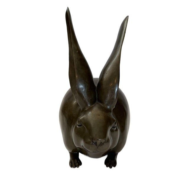 Vintage Bronze Hare For Sale - Image 9 of 12