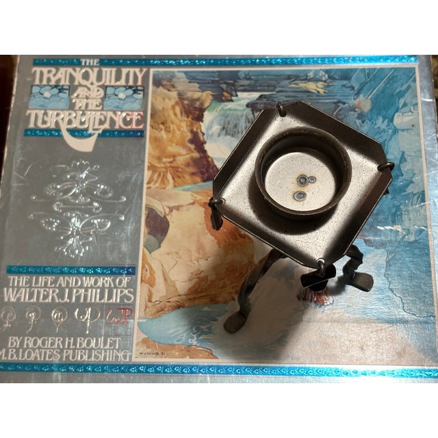 Swedish Sculptural Wrought Iron Tealight Holder by Eric Dalmas for Dala Industri For Sale - Image 6 of 8