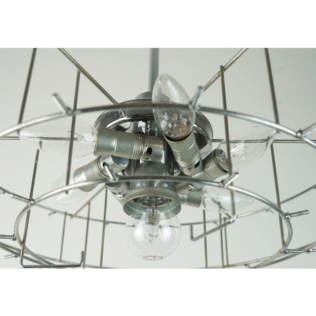 Mid-Century Chandelier in Crystal Glass and Chrome Plated Metal with 66 Glass Prisms from Kinkeldey, 1960s For Sale - Image 13 of 14