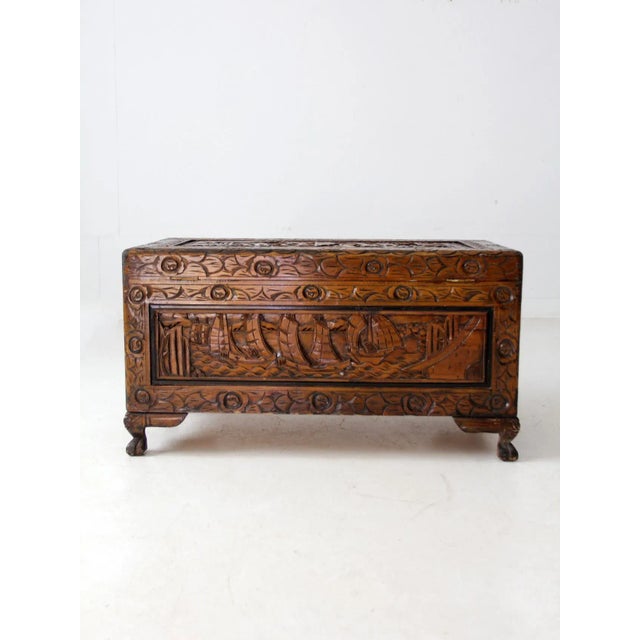 Antique Chinese Camphor Wood Chest For Sale - Image 6 of 16