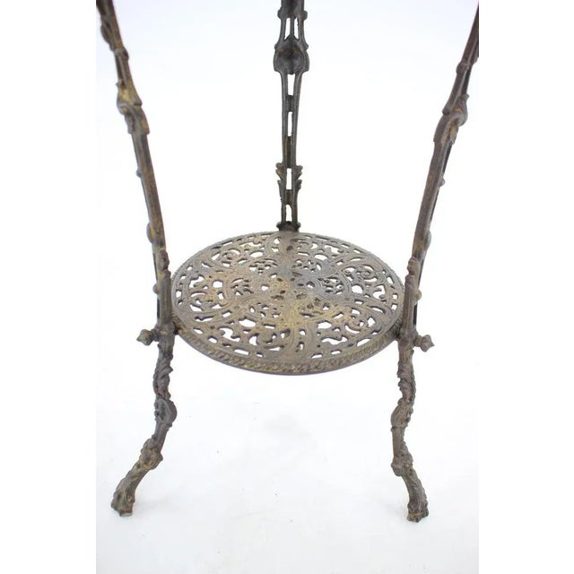 Metal Danish Iron Flower Stand, 1950s For Sale - Image 7 of 9