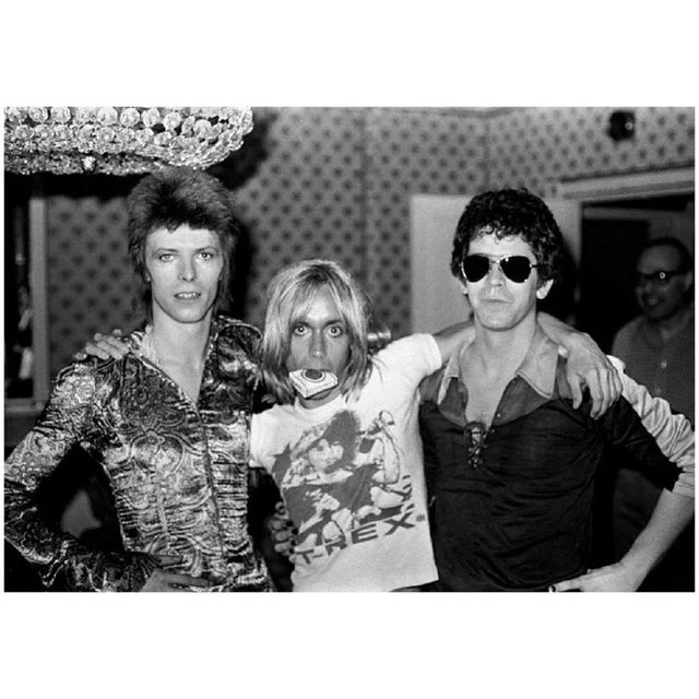 David Bowie with Lou Reed And Iggy Pop - Limited Edition Mick Rock Estate Print David Bowie, Lou Reed & Iggy Pop during a...