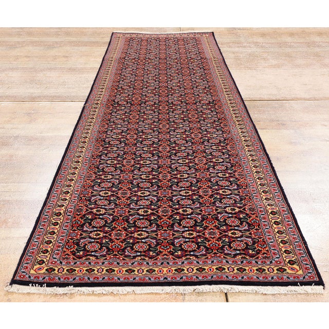 Vintage Persian Tabriz Rug, 02'06 X 09'07 For Sale - Image 10 of 11