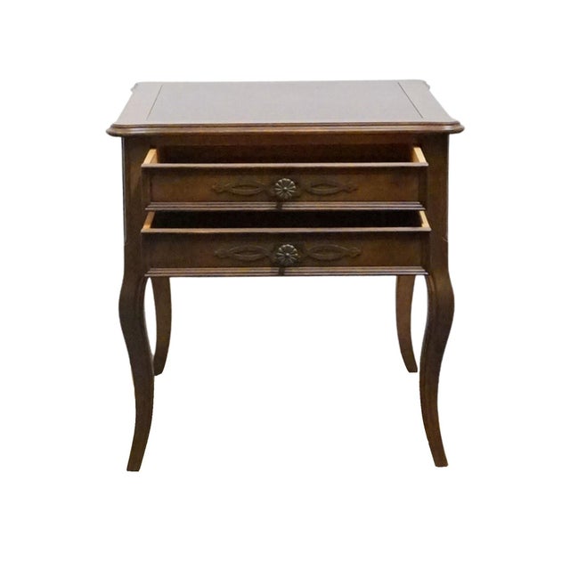 Hekman Furniture Hekman Furniture Pecan Italian Provincial 22" Accent End Table For Sale - Image 4 of 11