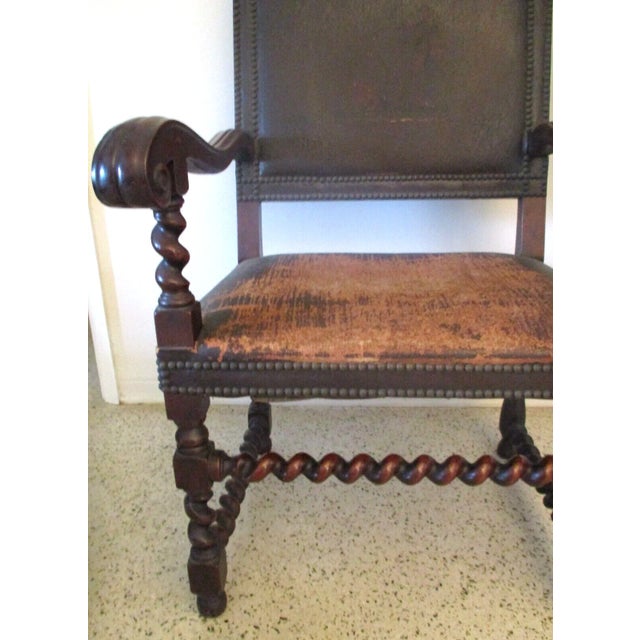 Mid 19th Century Bobbin Turned Walnut Armchair For Sale - Image 9 of 13