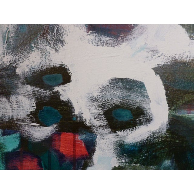 "Swimmingly" Expressionistic Oil and Acrylic Painting by Scott Spencer For Sale - Image 4 of 5