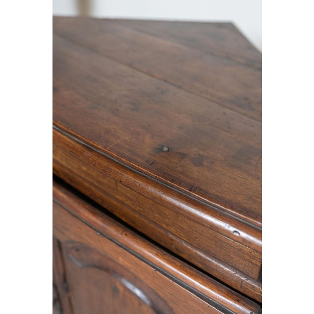 18th Century French Provincial Louis XV Corner Cabinet For Sale - Image 18 of 18