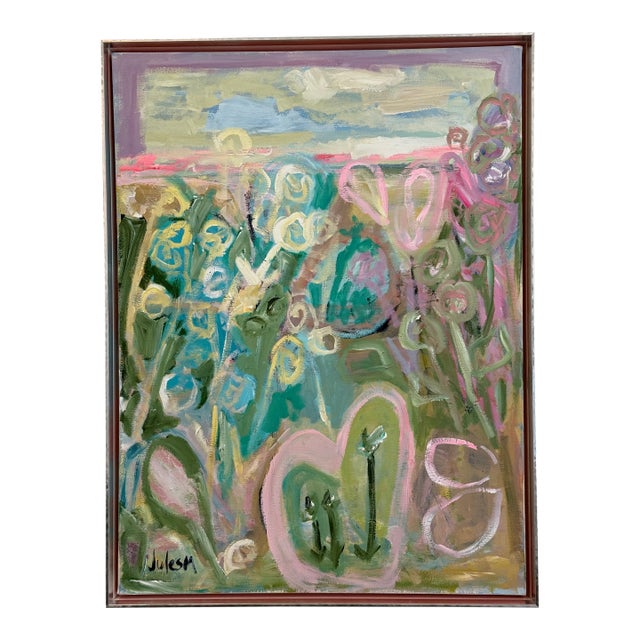 Wildflowers , Original Painting by Julie Magardino For Sale
