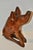 Folk Art Large Antique Hand Carved Flok Art Wooden Pig Sculpture For Sale - Image 3 of 9