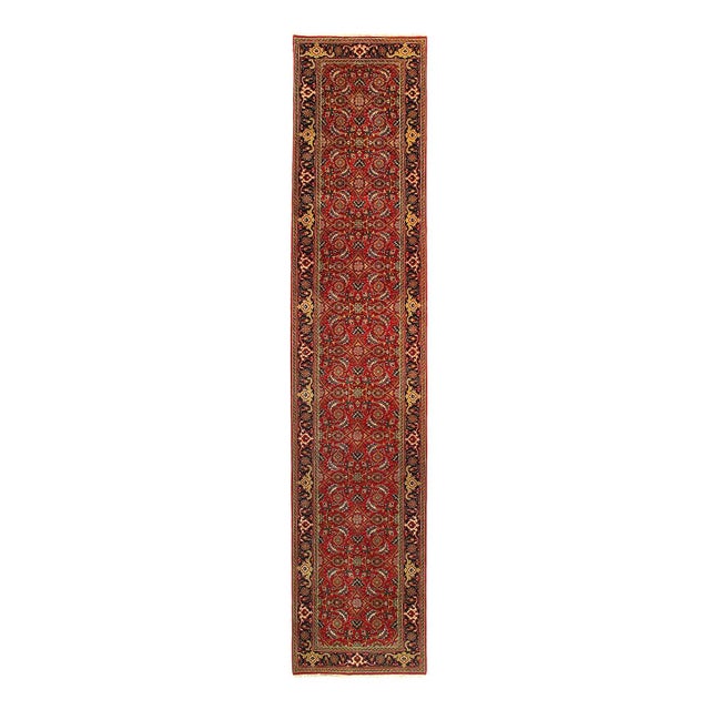 2020s Fine Hand Knotted Herati Runner For Sale - Image 4 of 5