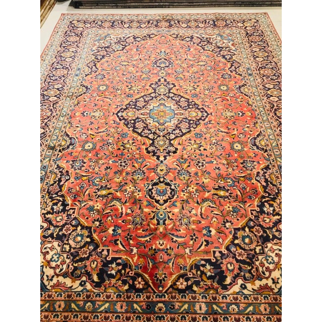 1950s Mid-Century Hand-Crafted Wool Carpet, 1957 For Sale - Image 5 of 16