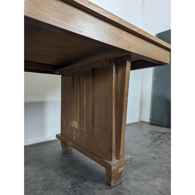 Art Deco Style Oak Desk For Sale - Image 5 of 9