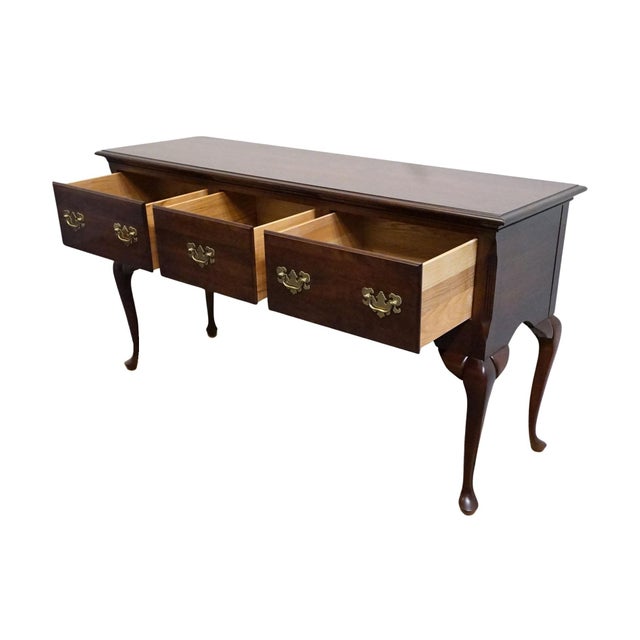 Cresent Furniture Solid Cherry Traditional Style 62" Sideboard Buffet For Sale In Kansas City - Image 6 of 12