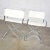 White Mid-Century Modern Campaign Style Directors Chairs White & Chrome Attributed Robert Kjer Jakobsen for Virtue Brothers For Sale - Image 8 of 12