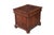 French Vintage Hekman Georgian Style Cherry Two Drawer Locking File Cabinet Side Table For Sale - Image 3 of 14