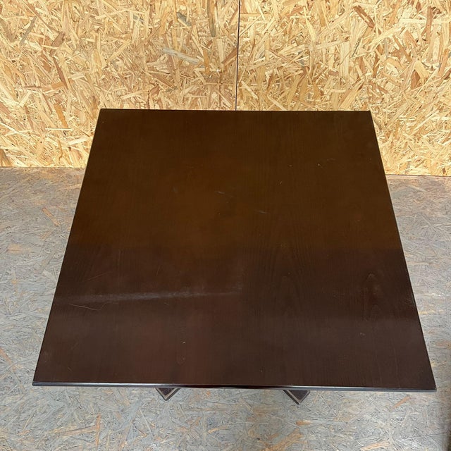 1980’s Heavy Weight Bentwood Square Café Table. Classic heavy duty bentwood dining table from an Eastern European...