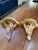 Pair of decorativegiltwood and gesso wall mounted wall brackets with ornate acanthus design