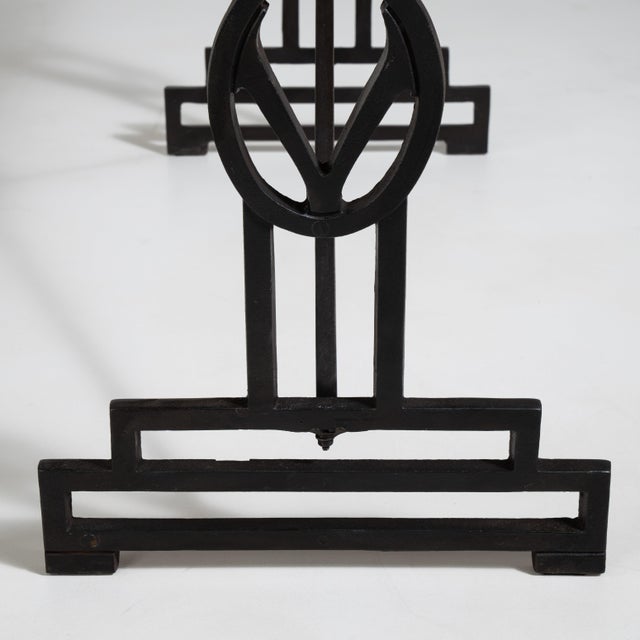 Cast Iron Bistro Table with Oak Top, Antique, France, 20th Century For Sale - Image 4 of 17
