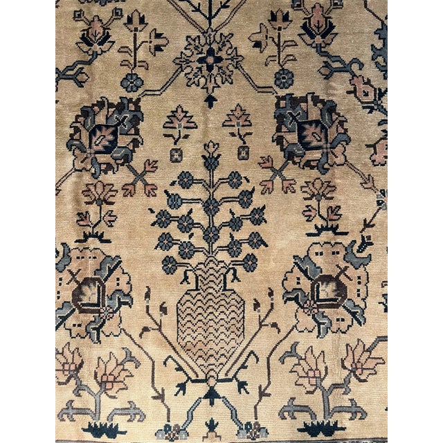Antique Oushak Rug 9.3x9.0 For Sale - Image 4 of 5