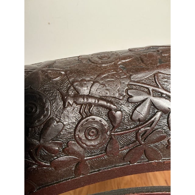 Antique Carved Rosewood Roundabout Corner Chair, American 1870-80 For Sale - Image 9 of 12