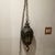 Unique Large Scale Long Chained Hanging Swag Light Fixture W/Smoke Glass Globe Circa 1960s' This gorgeous glass lamp is a...