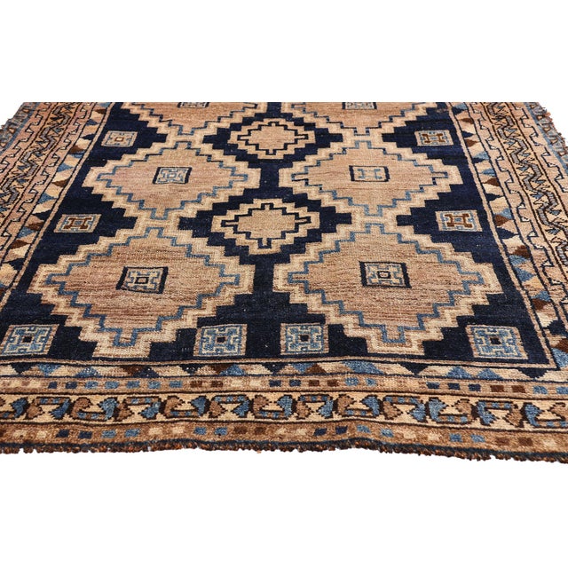 Antique Persian Shiraz Rug, 04'03 X 09'02 For Sale - Image 4 of 10