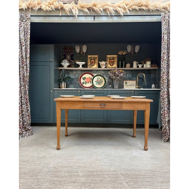 Antique Oak Table, 1890s For Sale - Image 11 of 13