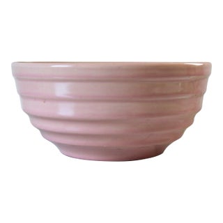 Vintage Pink Ceramic Ringware Beehive Mixing Bowl. For Sale