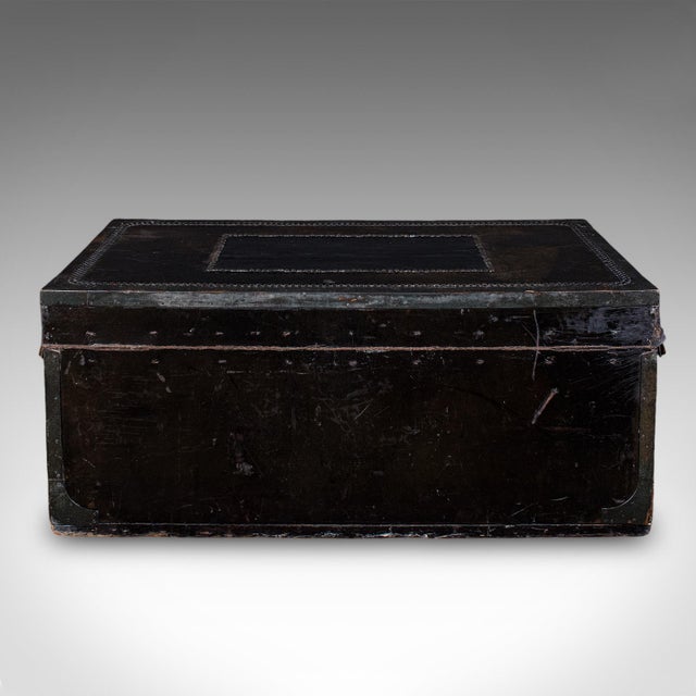 Late 19th Century Antique Windsor Trunk, English, Leather, Camphorwood Chest, High Victorian, 1870 For Sale - Image 5 of 11