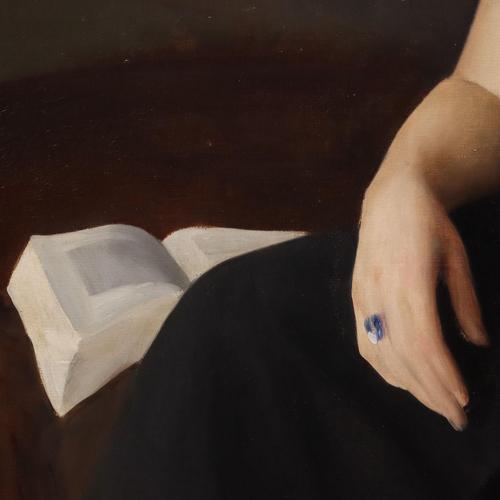 Ugo Celada da Virgilio, Portrait, Oil on Canvas For Sale - Image 6 of 11
