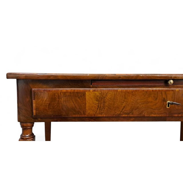 Brown Small Antique Desk in Walnut, 1700s For Sale - Image 8 of 10
