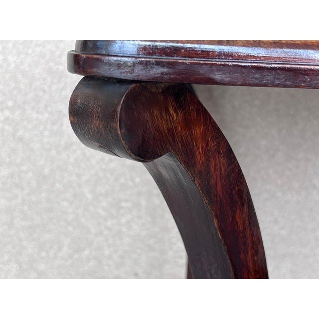 Early 20th Century Mahogany Rectangular Coffee Table With Low Shelve For Sale - Image 9 of 11