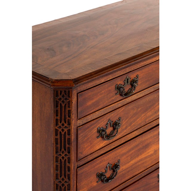 Wood Small George Iii Mahogany Chest For Sale - Image 7 of 14