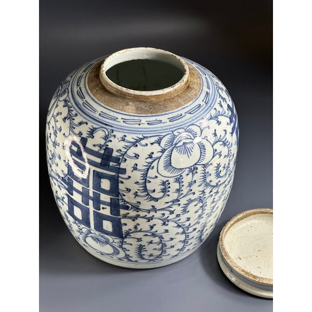 Blue and White Tiny Lid Mini Jar Happiness Dots main image 0