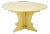 French Pale Yellow Resin Coffee Table, 1970s For Sale