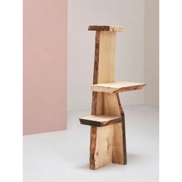 Ripped Wood Tripple Podium by Willem Van Hooff Handmade Dimensions: W 45 x H 110 cm Materials: Wood. This piece is...