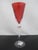 Early 21st Century Waterford Crystal 12 Days of Christmas 5 Golden Rings Crimson Champagne Flute For Sale - Image 5 of 9