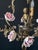 Vintage Chandelier with Porcelain Roses, 1960s For Sale - Image 9 of 10