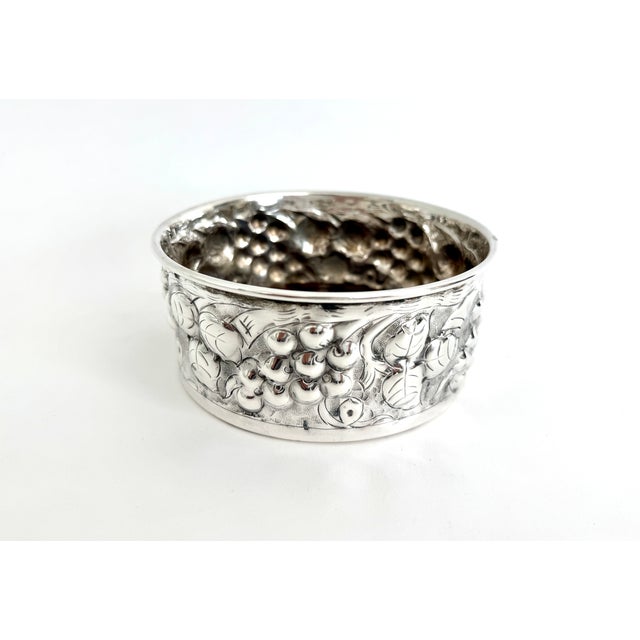 English Sheffield Vintage Silver Wine Bottle Coaster For Sale - Image 4 of 6