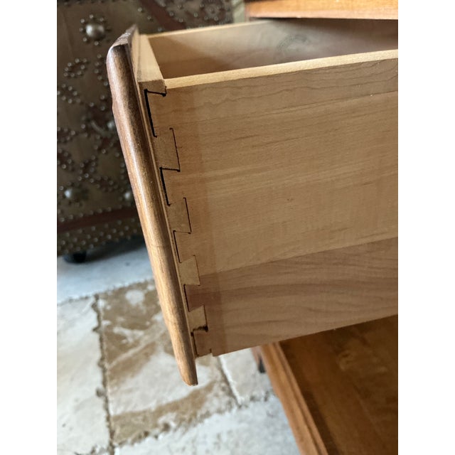 Farmhouse Mooshead Pair of Vintage Nightstands For Sale - Image 3 of 12