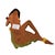 1980s Hawaiian Art Pottery Nude Pin-Up Yellow Hula Girl Wall Sculpture, Pair For Sale In Los Angeles - Image 6 of 6