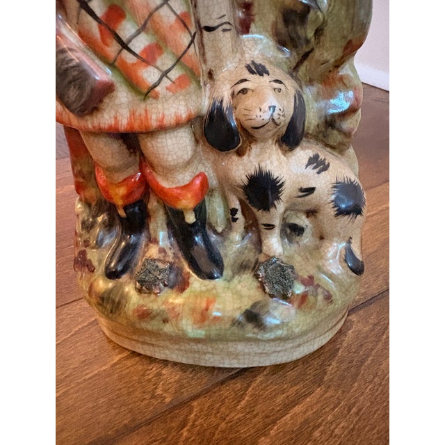 1970s Vintage Scottish Ceramic Figure Spill Vase For Sale - Image 5 of 9