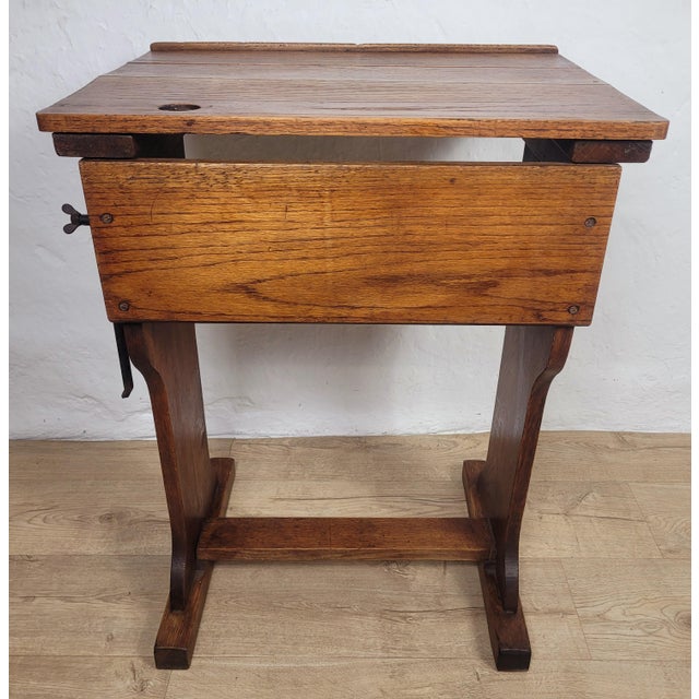 Vintage Desk in Oak, 1920s For Sale - Image 14 of 16