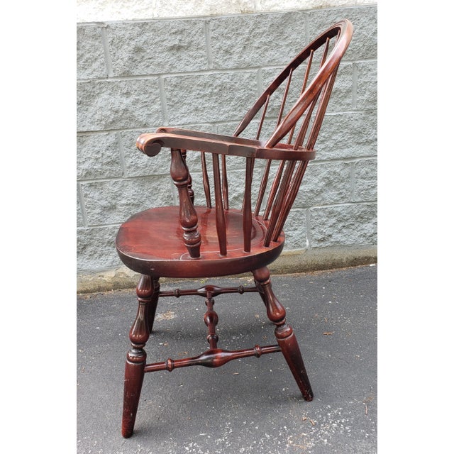 Early 20th Century Early 20th Century Nichols and Stone Barely Back Windsor ArmChair For Sale - Image 5 of 10