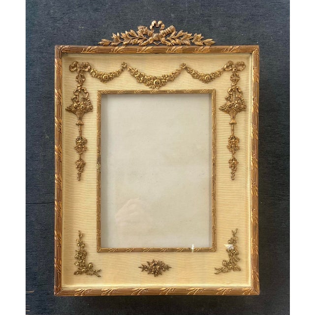 Large French Neoclassical Gilt Bronze Picture Frame For Sale - Image 12 of 12