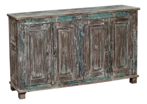 Sideboard Made From Antique Indian Teakwood Architectural Elements