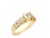 1990s 14k Yellow Gold Diamond Engagement Band, Size 10.75 For Sale In Lexington, KY - Image 6 of 9