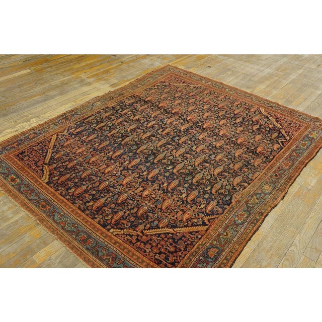 Late 19th Century Persian Malayer Carpet ( 5' x 6' 2'' - 152 x 188 cm ) For Sale - Image 11 of 12